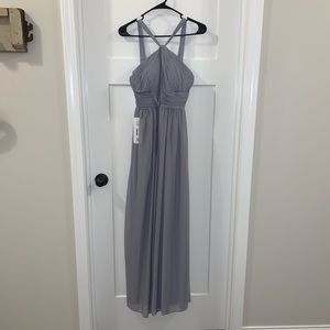 Azazie Fog Color Bridesmaid Dress